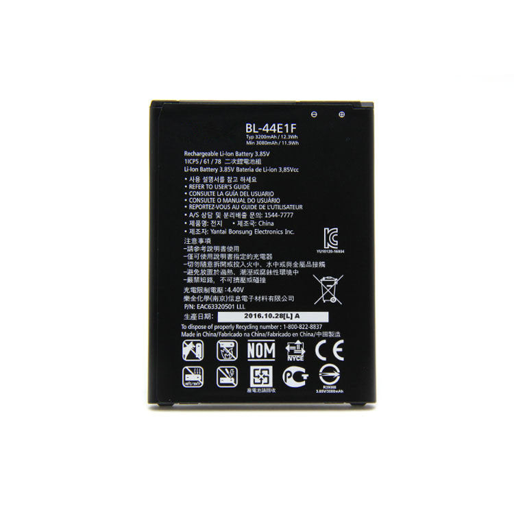 Batterie de remplacement pour LG V20 (VS995 F800L H910 H990 LS997 US996) / Stylo 3 Plus (MP450 M470F), BL-44E1F Batterie de remplacement pour LG V20 (VS995 F800L H910 H990 LS997 US996) / Stylo 3 Plus (MP450 M470F), BL-44E1F